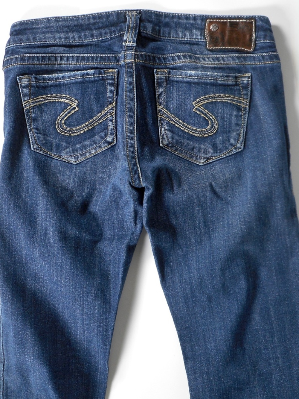 Silver Jeans Tuesday 28 Bootcut Denim Blue Jean Low Rise 28x30 5-Pocket Tab - Picture 15 of 16